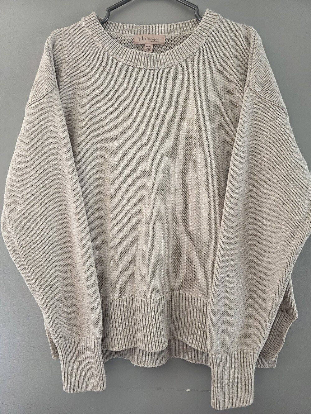 Philosophy Greige Knit Sweater